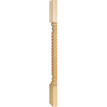 Hardware Resources 3-1/2" Wx1-3/4"Dx35-1/2"H White Birch Rope Split Post P3S-WB
